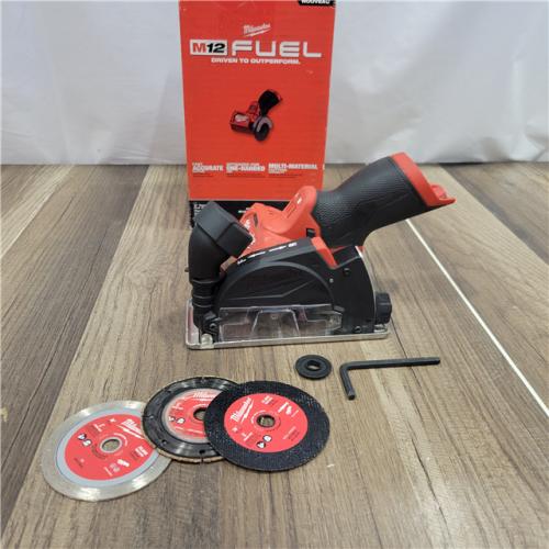 AS-IS Milwaukee M12 FUEL 12V Lithium-Ion Brushless Cordless 3 in. Cut Off Saw (Tool-Only)