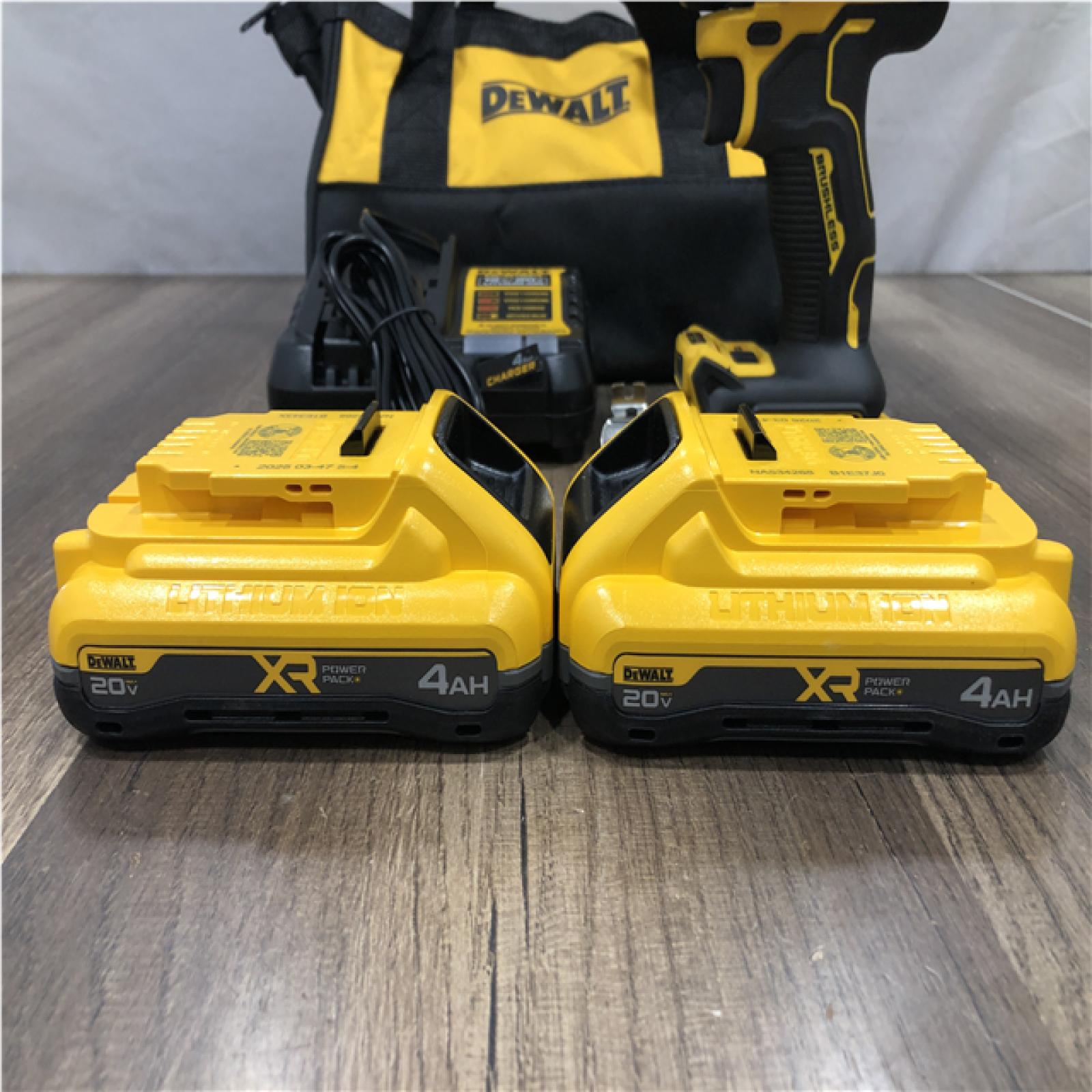 AS-IS DEWALT 20V XR Lithium-Ion Cordless Brushless 1/2 in. Drill/Driver Kit
