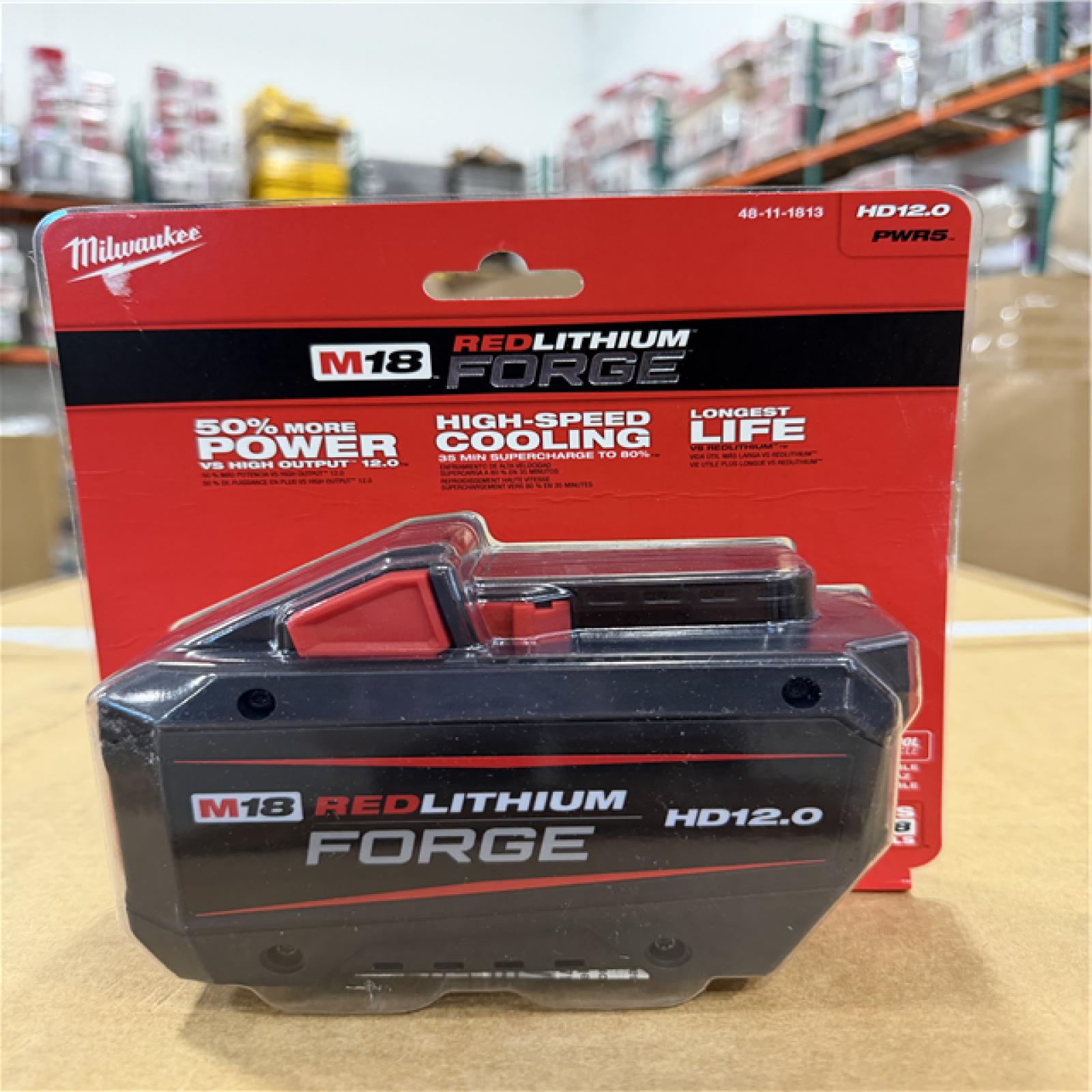 NEW! - Milwaukee M18 18V Lithium-Ion REDLITHIUM FORGE HD 12.0 Ah Battery Pack