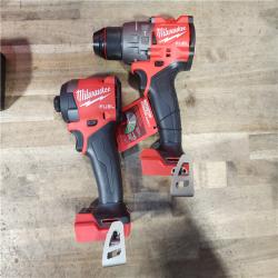 HOUSTON LOCATION - AS-IS (APPEARS LIKE NEW) Milwaukee M18 FUEL 18V Lithium-Ion Brushless Cordless Hammer Drill and Impact Driver Combo Kit