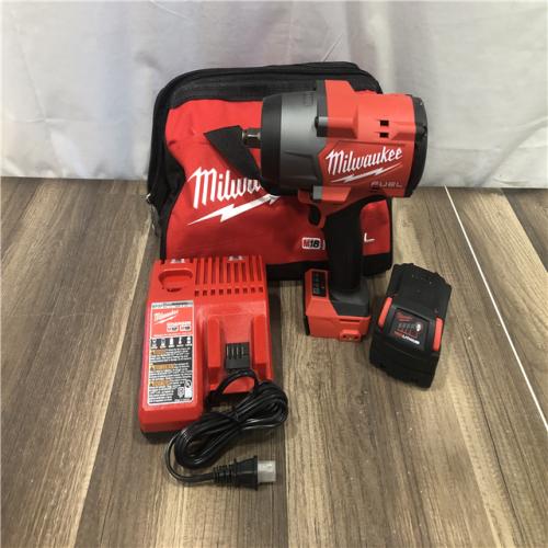 AS-IS Milwaukee FUEL 18V Lithium-Ion Brushless Cordless 1/2 in. Impact Wrench w/Friction Ring Kit