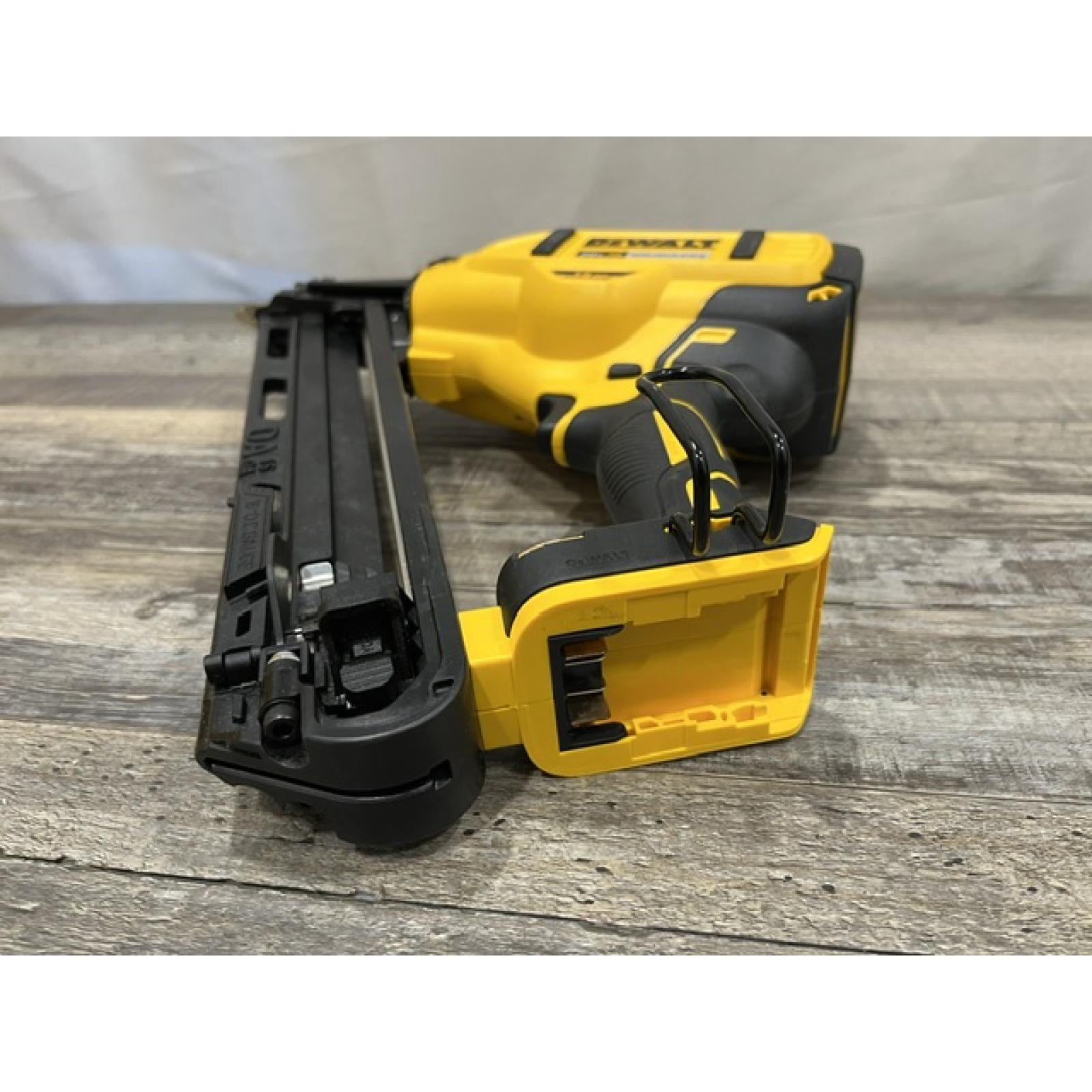 AS-IS DEWALT Cordless 20V MAX XR Angled Finish Nailer (Tool Only)