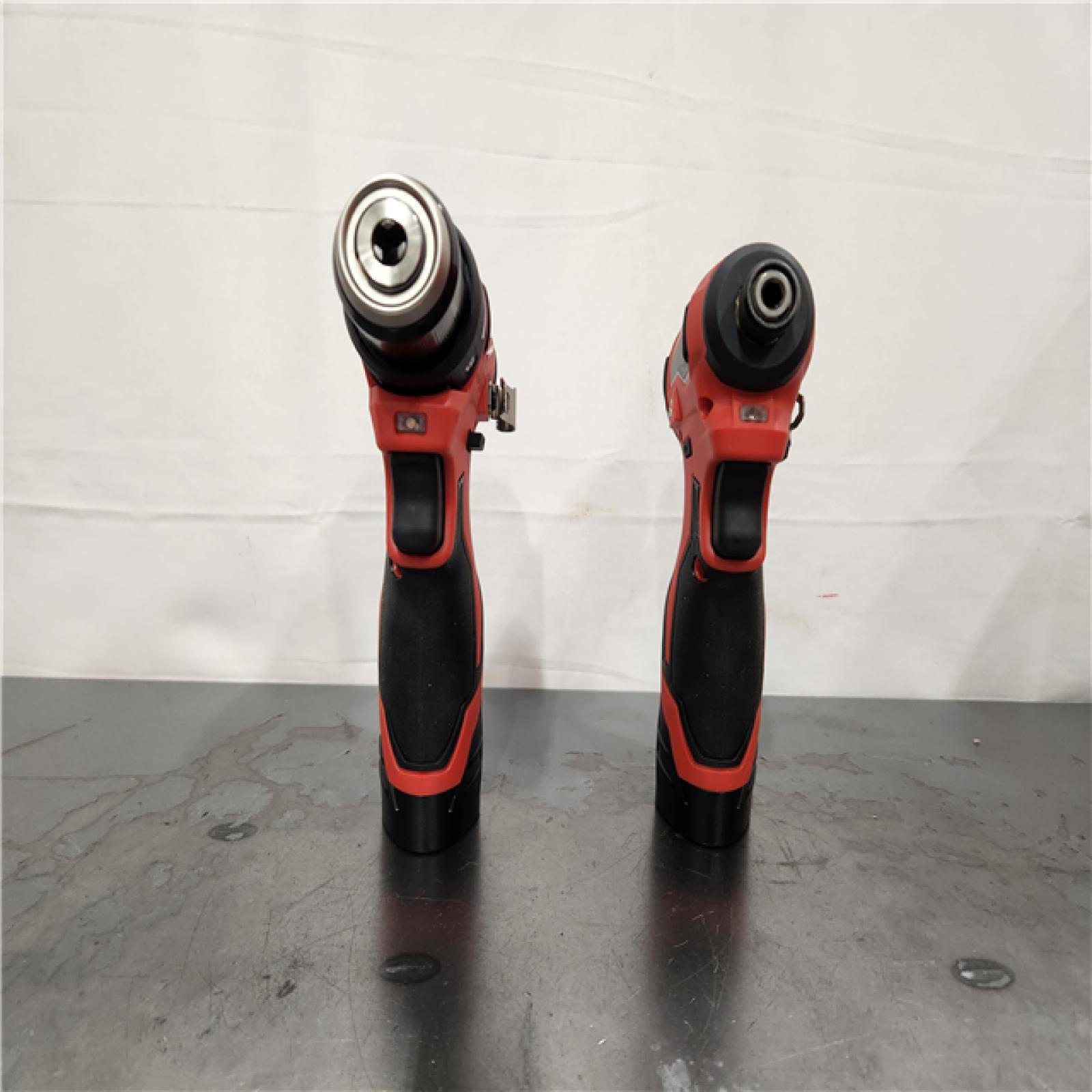 AS-IS- M12 12-Volt Lithium-Ion Brushless Cordless Subcompact Drill and Impact Driver Combo Kit W/2 Batteries and Bag (2-Tool)