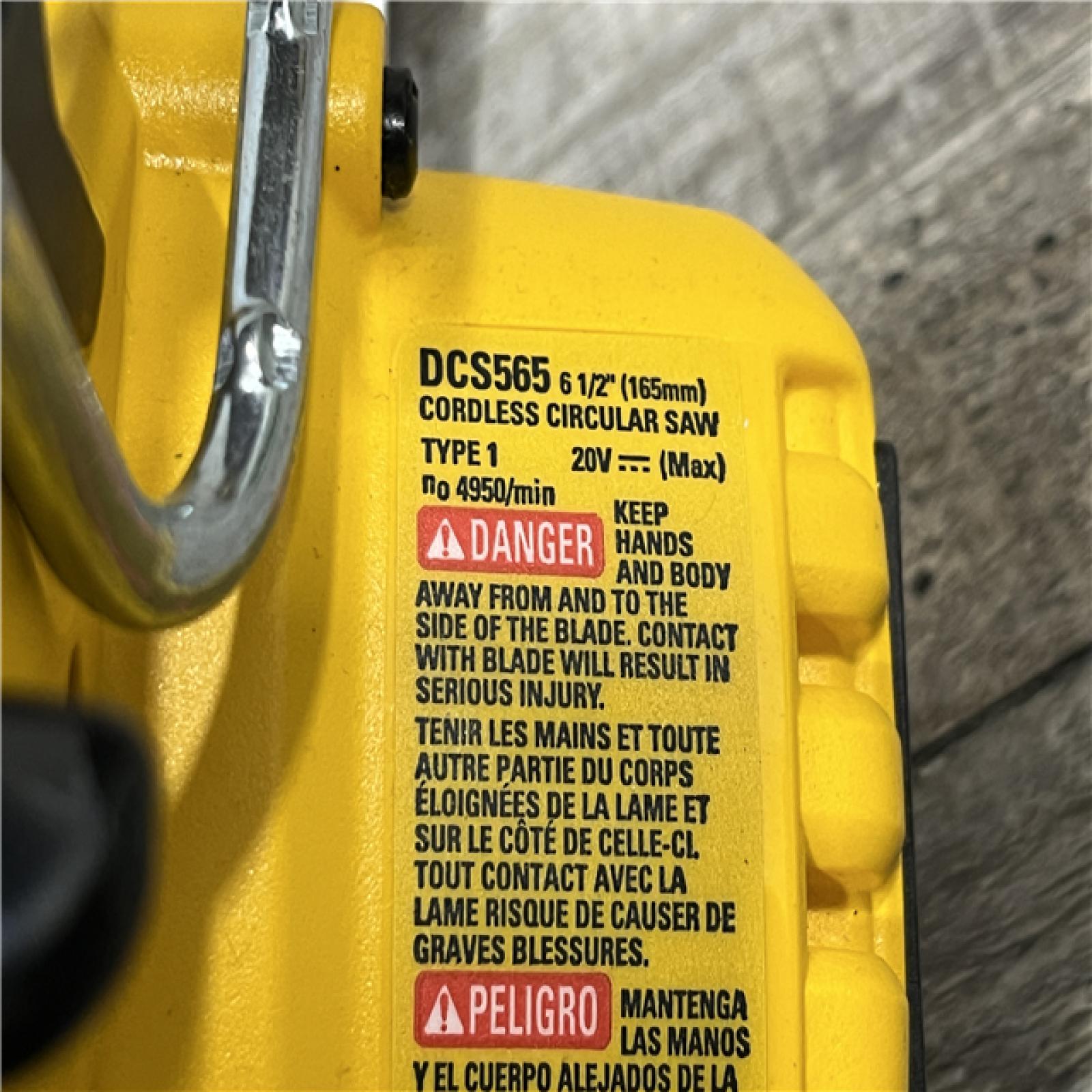 AS-IS DEWALT 20V MAX Cordless Brushless 6-1/2 in. Sidewinder Style Circular Saw (Tool Only)