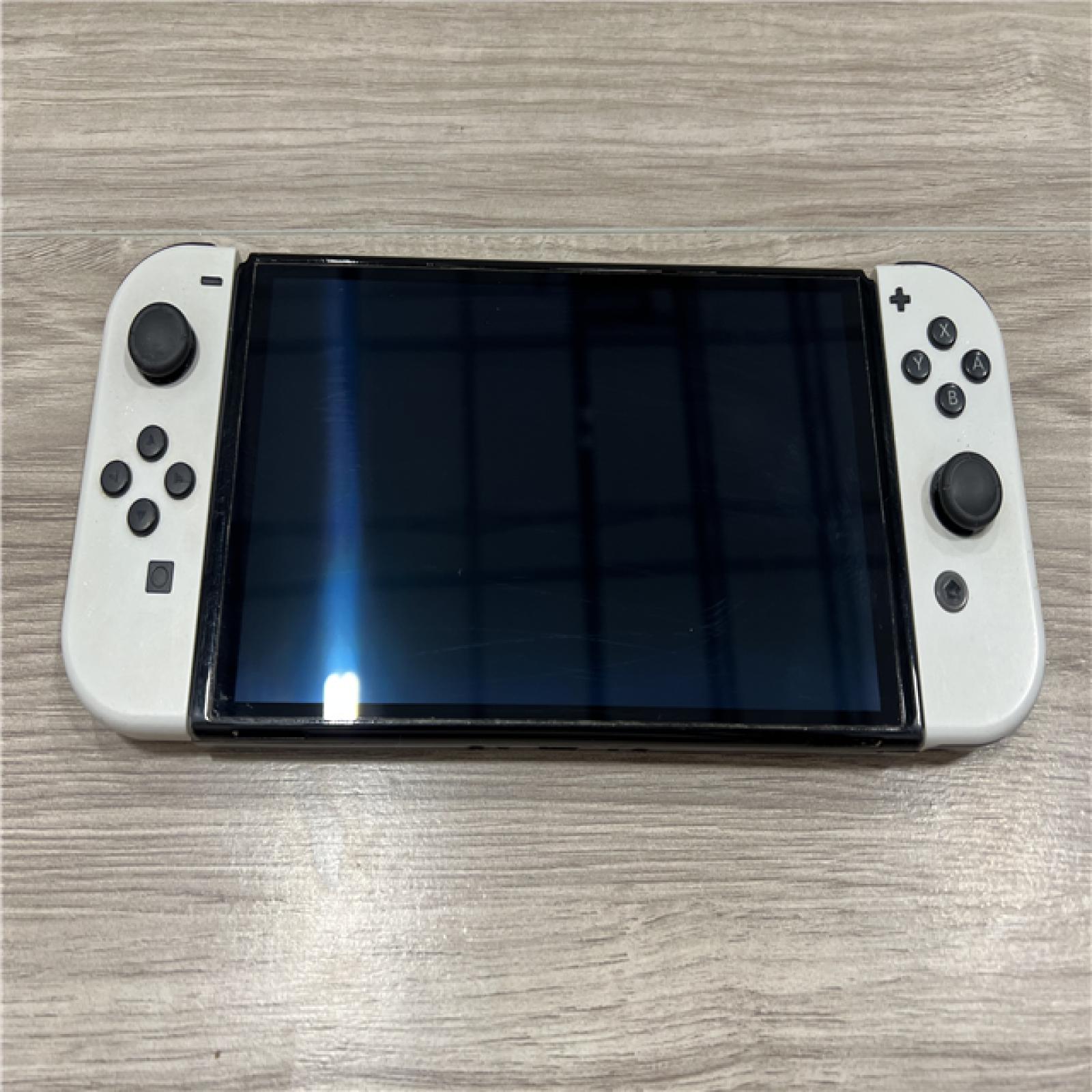 AS-IS Nintendo Switch - OLED Model with White Joy-Con