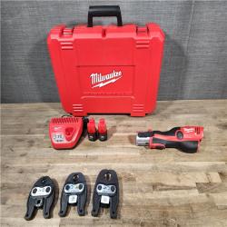 HOUSTON LOCATION - AS-IS (APPEARS LIKE NEW) M12 12-Volt Lithium-Ion Force Logic Cordless Press Tool Kit (3 Jaws Included) with Two 1.5 Ah Battery and Hard Case