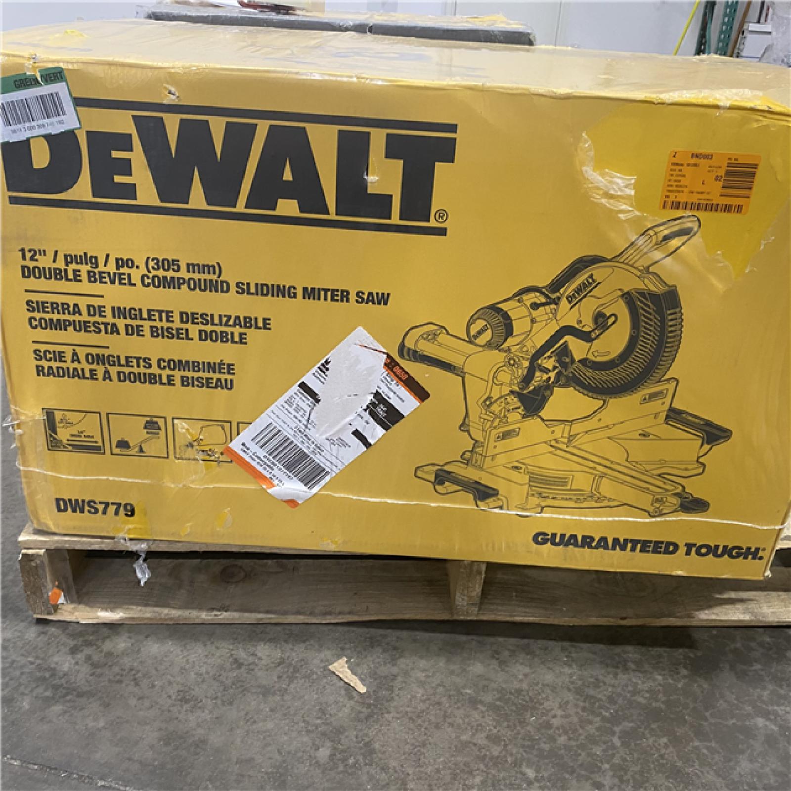 NEW- DeWalt 15 Amps 12 in. Corded Dual-Bevel Sliding Compound Miter Saw