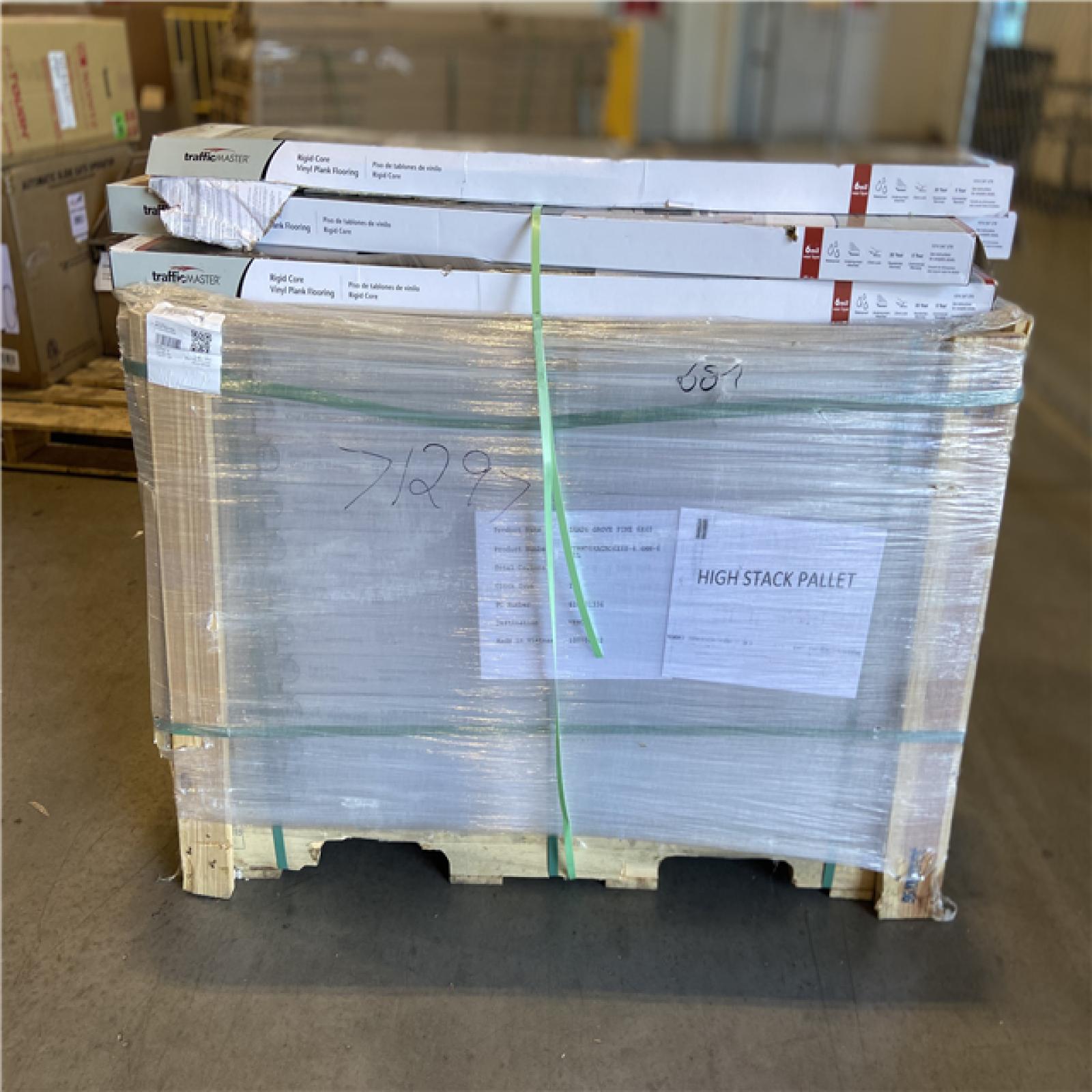 DALLAS LOCATION - TrafficMaster Shady Grove Pine 6 MIL x 6 in. W x 48 in. L Waterproof Click Lock Luxury Vinyl Plank Flooring (21.95 sqft/case) - 52 CASES