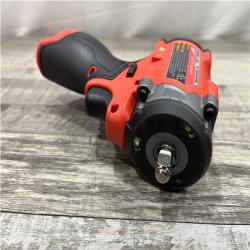 AS-IS Milwaukee FUEL 12V Lithium-Ion Brushless Cordless Stubby 3/8 in. Impact Wrench (Tool-Only)