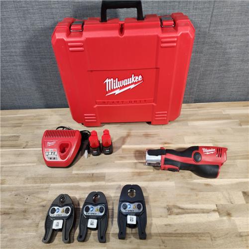 HOUSTON LOCATION - AS-IS Milwaukee 2473-22 M12 Li-Ion FORCE LOGIC Press Tool Kit New