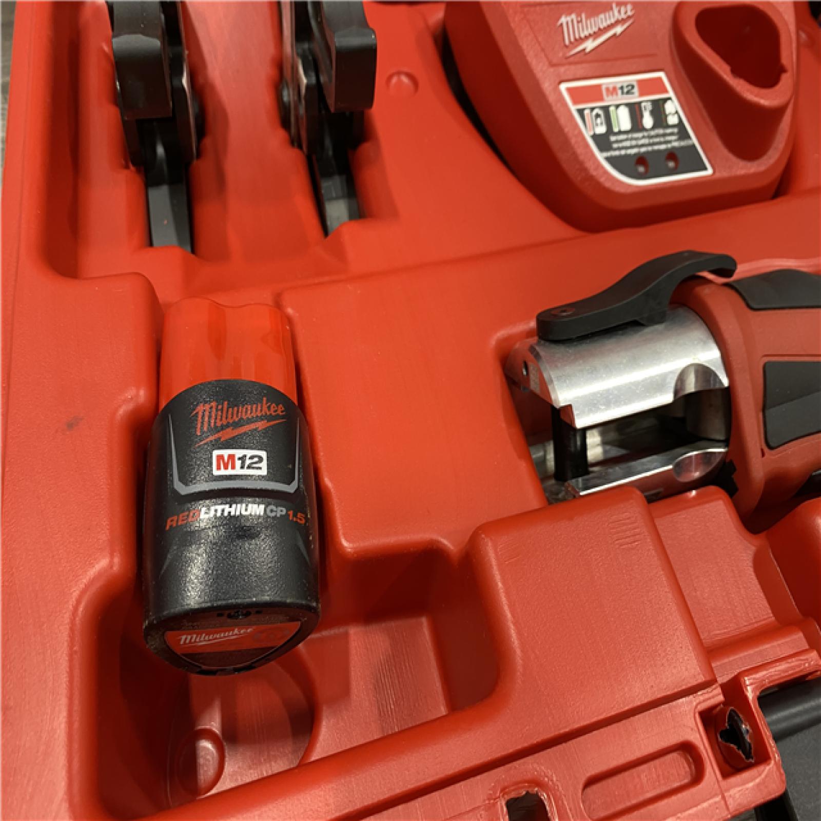 AS-IS Milwaukee 12-Volt Lithium-Ion Force Logic Cordless Press Tool Kit