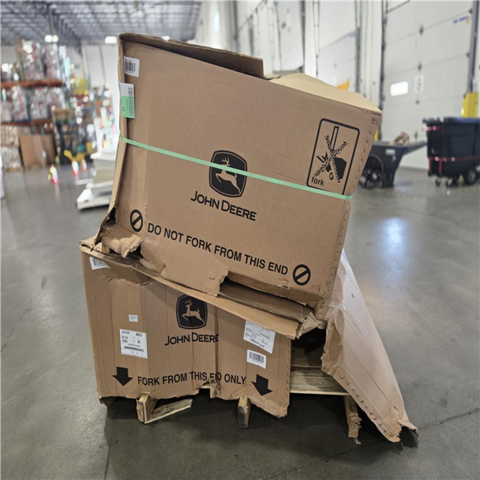 DALLAS LOCATION- AS-IS John Deere  42 in. 6.5 Bushel Zero-Turn Mower Twin Bagger for Z300 Series PALLET ( 2 UNITS)