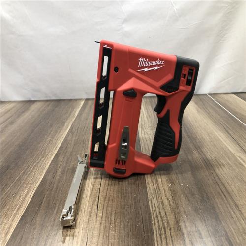 AS-IS Milwaukee 12-Volt Lithium-Ion Cordless 3/8 in. Crown Stapler (Tool-Only)