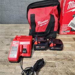 HOUSTON LOCATION - AS-IS M18 18-Volt Lithium-Ion Brushless Cordless Compact Hammer Drill/Impact Combo Kit (2-Tool) with (2) Batteries  Bag