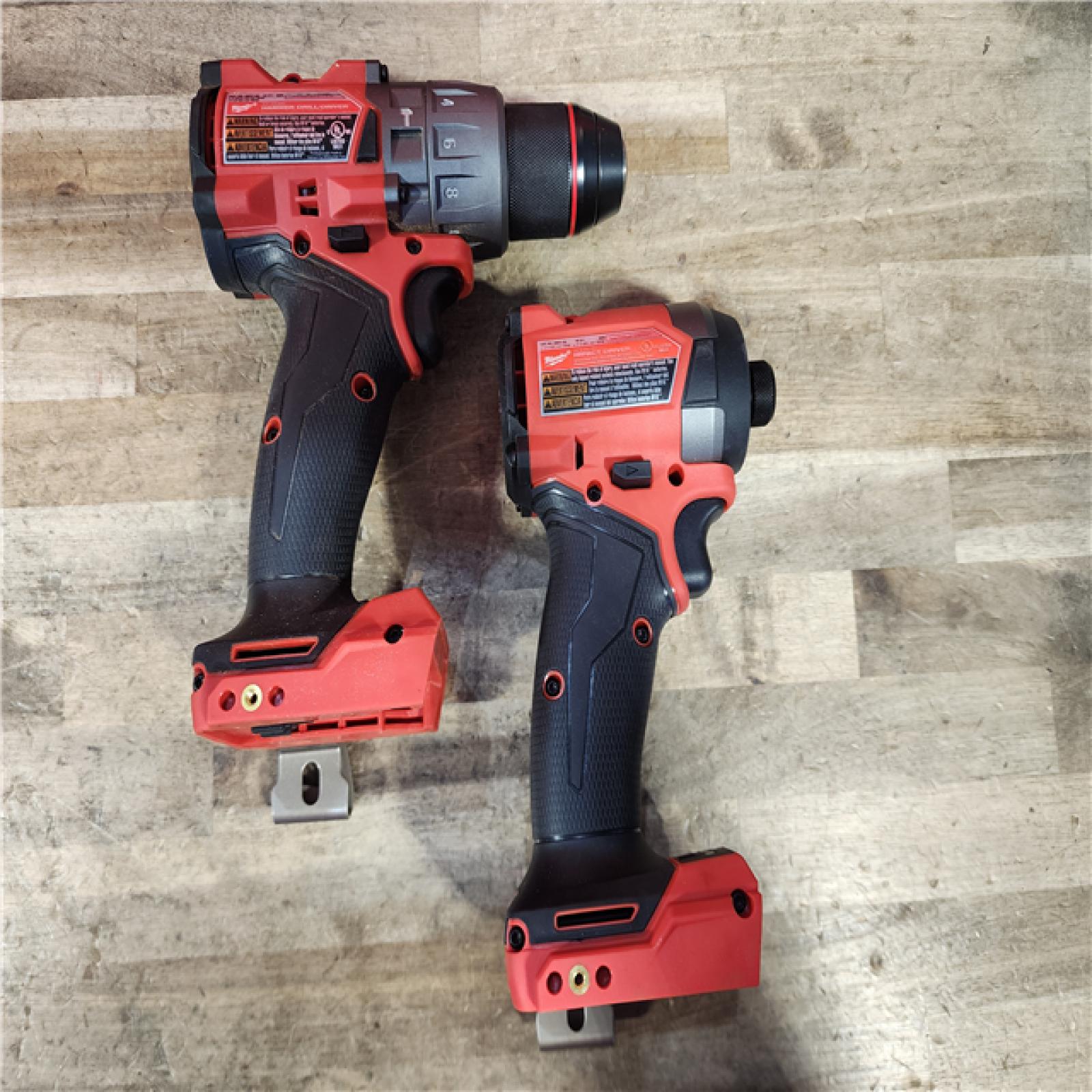 HOUSTON LOCATION - AS-IS Milwaukee FUEL 18V Lithium-Ion Brushless Cordless Hammer Drill and Impact Driver Combo Kit