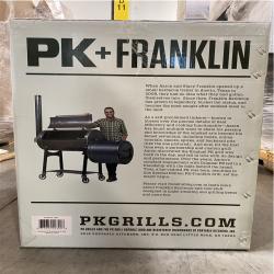 DALLAS LOCATION - NEW! - AARON FRANKLIN Cast Aluminum Portable Charcoal Grill in Black PK300 (TRAYS SOLD SEPERATELY)