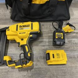 AS-IS DEWALT 20V MAX XR Lithium-Ion Cordless 18-Gauge Narrow Crown Stapler Kit