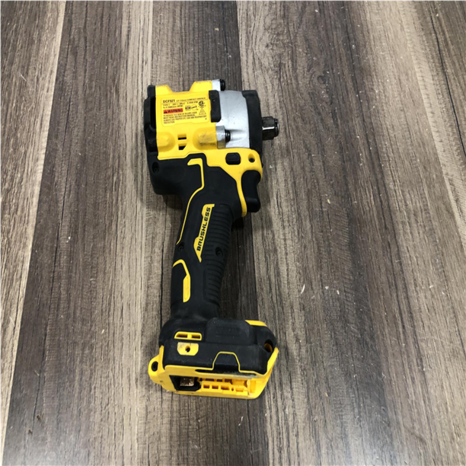 AS-IS DEWALT ATOMIC 20V MAX Cordless Brushless 1/2 in. Variable Speed Impact Wrench (Tool Only)