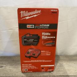 NEW - Milwaukee 18-Volt Lithium-Ion REDLITHIUM FORGE Starter Kit with 12. 0Ah Battery and Charger