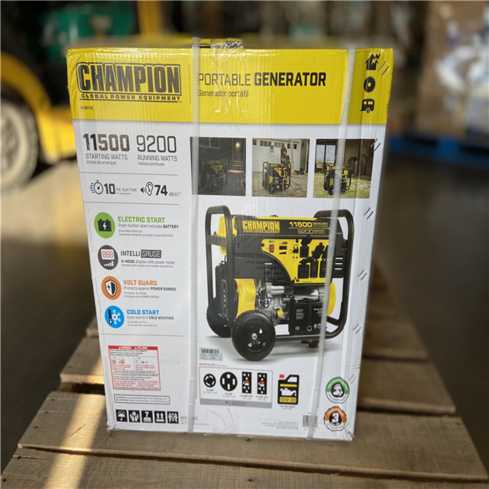 DALLAS LOCATION - Champion Power Equipment 11,500/9,200-Watt Gasoline Powered Electric Start Portable Generator