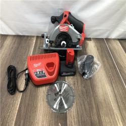 AS-IS Milwaukee M12 FUEL 12V Lithium-Ion Brushless 5-3/8 in. Cordless Circular Saw Kit