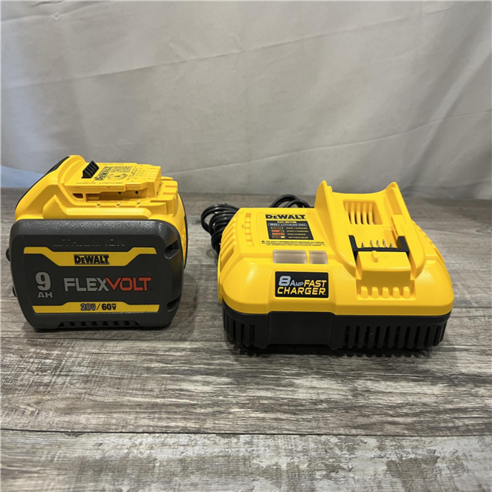AS-IS DEWALT 20V/60V MAX FLEXVOLT Lithium-Ion 9.0Ah Battery and Charger Starter Kit