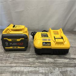 AS-IS DEWALT 20V/60V MAX FLEXVOLT Lithium-Ion 9.0Ah Battery and Charger Starter Kit