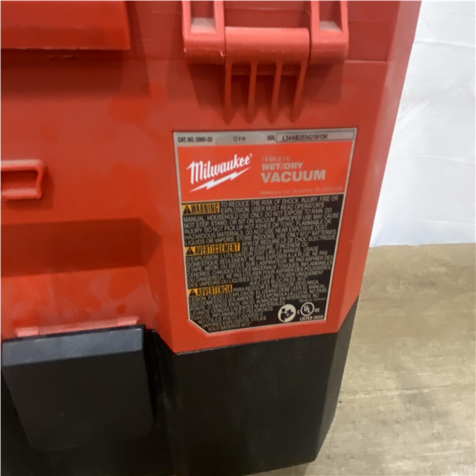 AS-IS Milwaukee M12 FUEL 12-Volt Lithium-Ion Brushless Cordless 1.6 Gal. Wet/Dry Vacuum (Tool-Only)