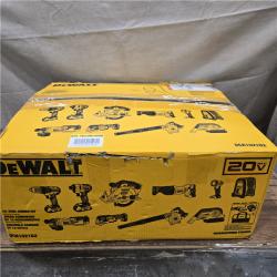 GOOD- DEWALT 20-Volt Max Lithium-Ion 10-Tool Cordless Combo Kit with Two 2.0 Ah Batteries, Charger and 2 Bags