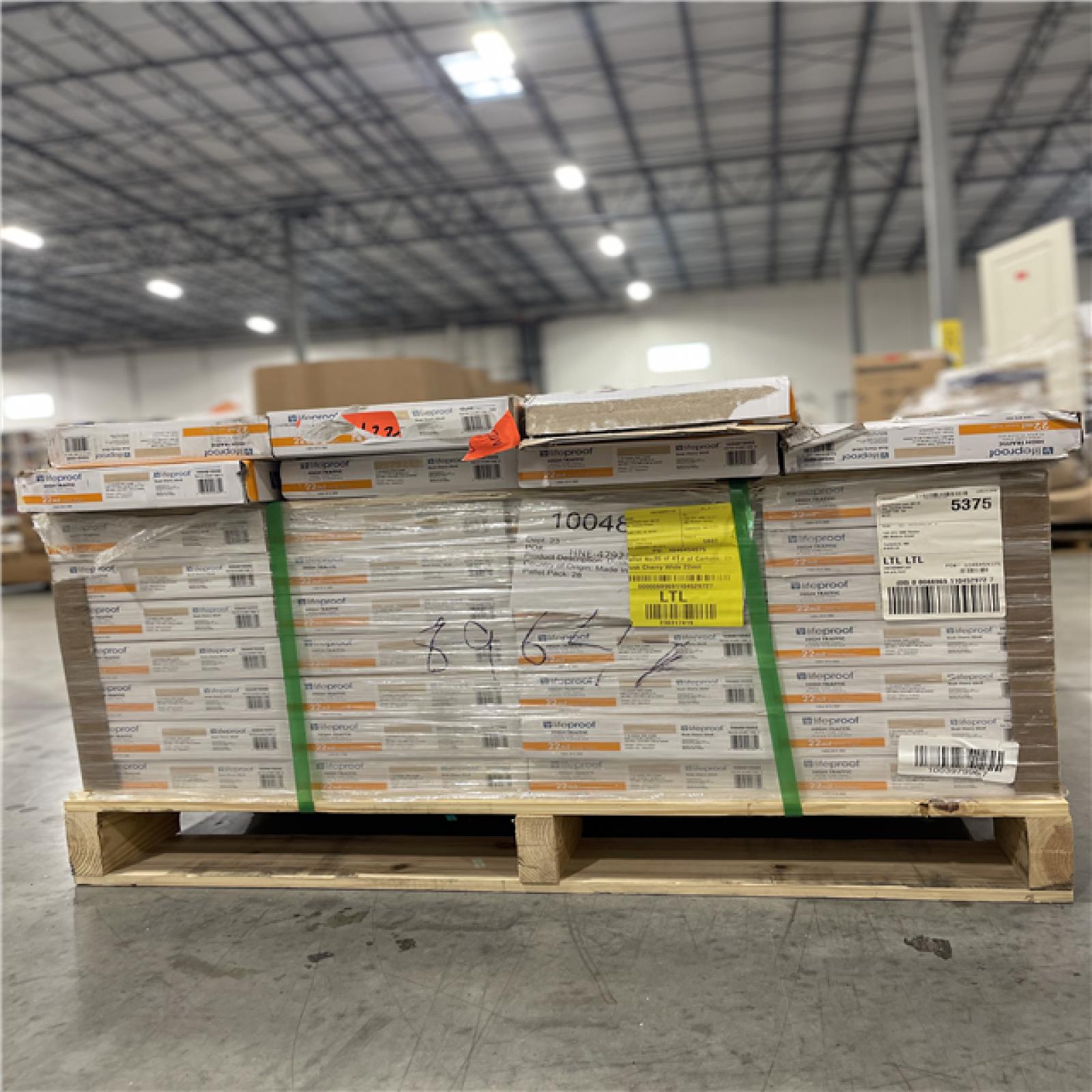 DALLAS LOCATION- Lifeproof Dusk Cherry 22 MIL x 8.7 in. W x 48 in. L Click Lock Flooring (20.1 sqft/case) PALLET (35 CASES)