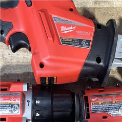 Houston Location AS-IS Milwaukee Hammer Drill Driver and Impact Driver Hackzall and Circular Saw and Batteries QTY/2 with Charger