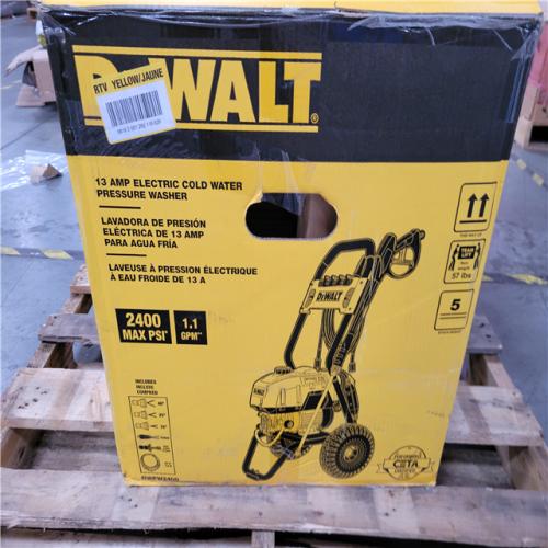 California AS-IS DEWALT 13 AMP ELECTRIC COLD WATER PRESSURE WASHER