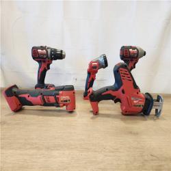 AS-IS- M18 18V Lithium-Ion Cordless Combo Kit (5-Tool) with (2) Batteries  Charger and Tool Bag