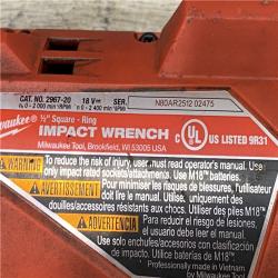 AS-IS Milwaukee FUEL 18V Lithium-Ion Brushless Cordless 1/2 in. Impact Wrench w/Friction Ring Kit