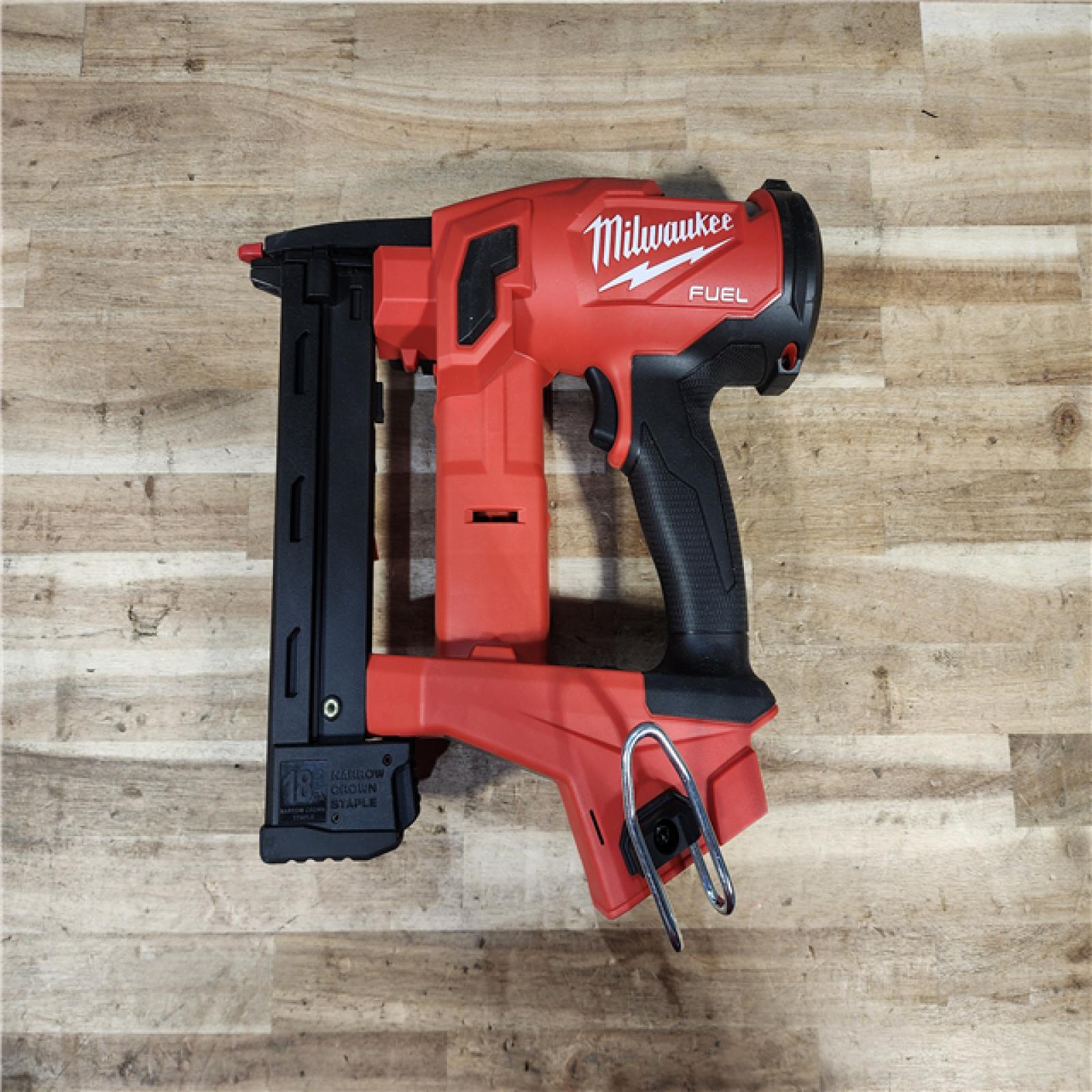 HOUSTON LOCATION - AS-IS Milwaukee FUEL 18-Volt Lithium-Ion Brushless Cordless 18-Gauge 1/4 in. Narrow Crown Stapler (Tool-Only)
