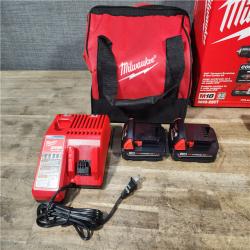 HOUSTON LOCATION - AS-IS Milwaukee M18 18V Lithium-Ion Brushless Cordless Compact Drill/Impact Combo Kit (2-Tool) W/(2) 2.0 Ah Batteries  Charger & Bag
