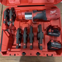 California AS-IS Milwaukee Force Logic M18 Press Tool Kit  Includes (2) Batteries  Charger and Hard Case