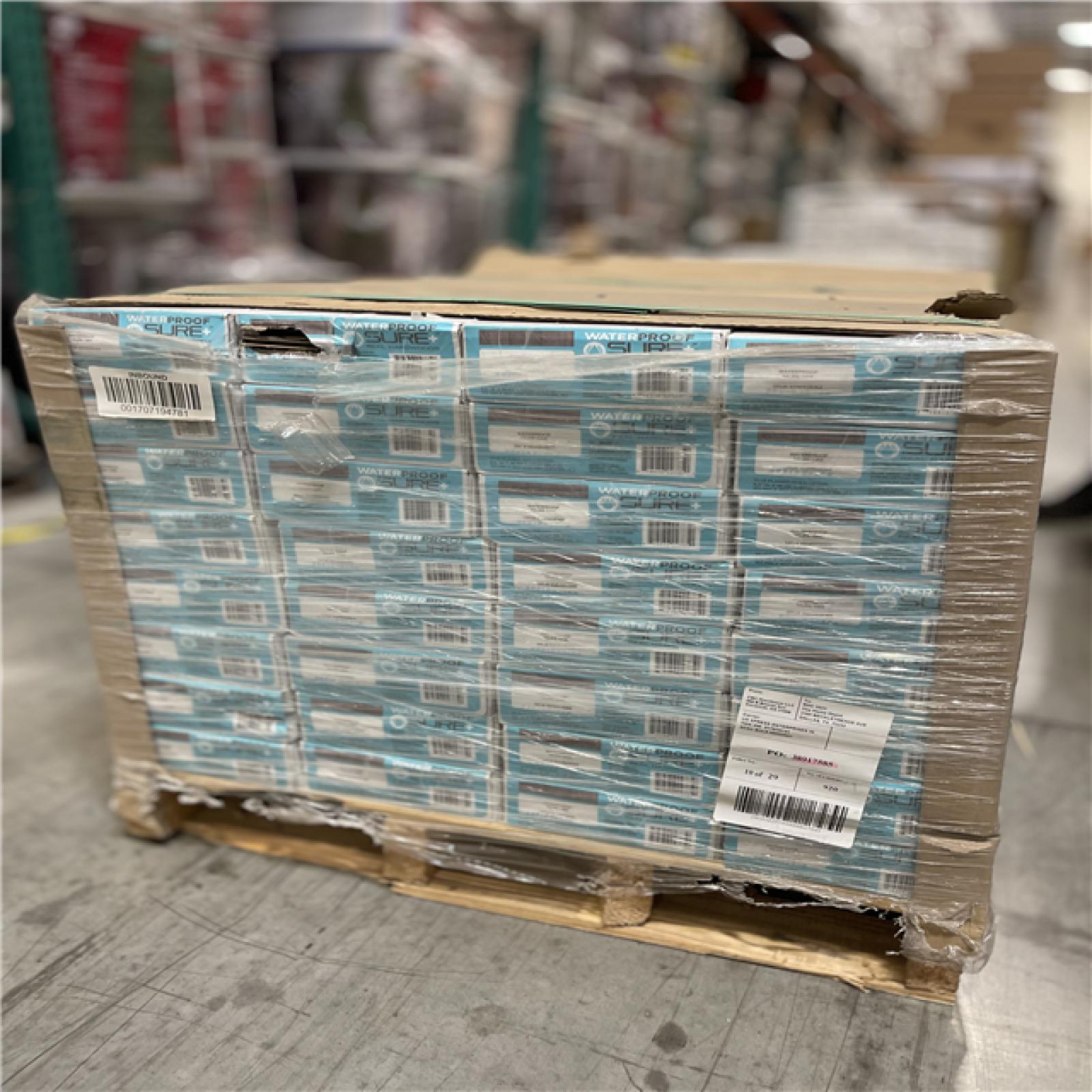 DALLAS LOCATION -  Sure+ Taupe Oak White Oak 1/4 in. T x 6.5 in. W Click Lock Wire Brushed Engineered Hardwood Flooring PALLET- (32 CASES)