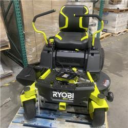 Dallas Location - As-Is  RYOBI ZR3 80V HP Brushless Battery Cordless Electric 42 in. Zero Turn Riding Lawn Mower with (2) 14.0 Ah Batteries and Charger