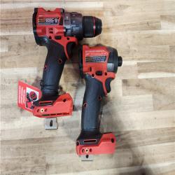HOUSTON LOCATION - AS-IS (APPEARS LIKE NEW) Milwaukee  FUEL 18V Lithium-Ion Brushless Cordless Hammer Drill and Impact Driver Combo Kit
