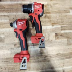 HOUSTON LOCATION - AS-IS Milwaukee  18V Lithium-Ion Brushless Cordless Compact Drill/Impact Combo Kit