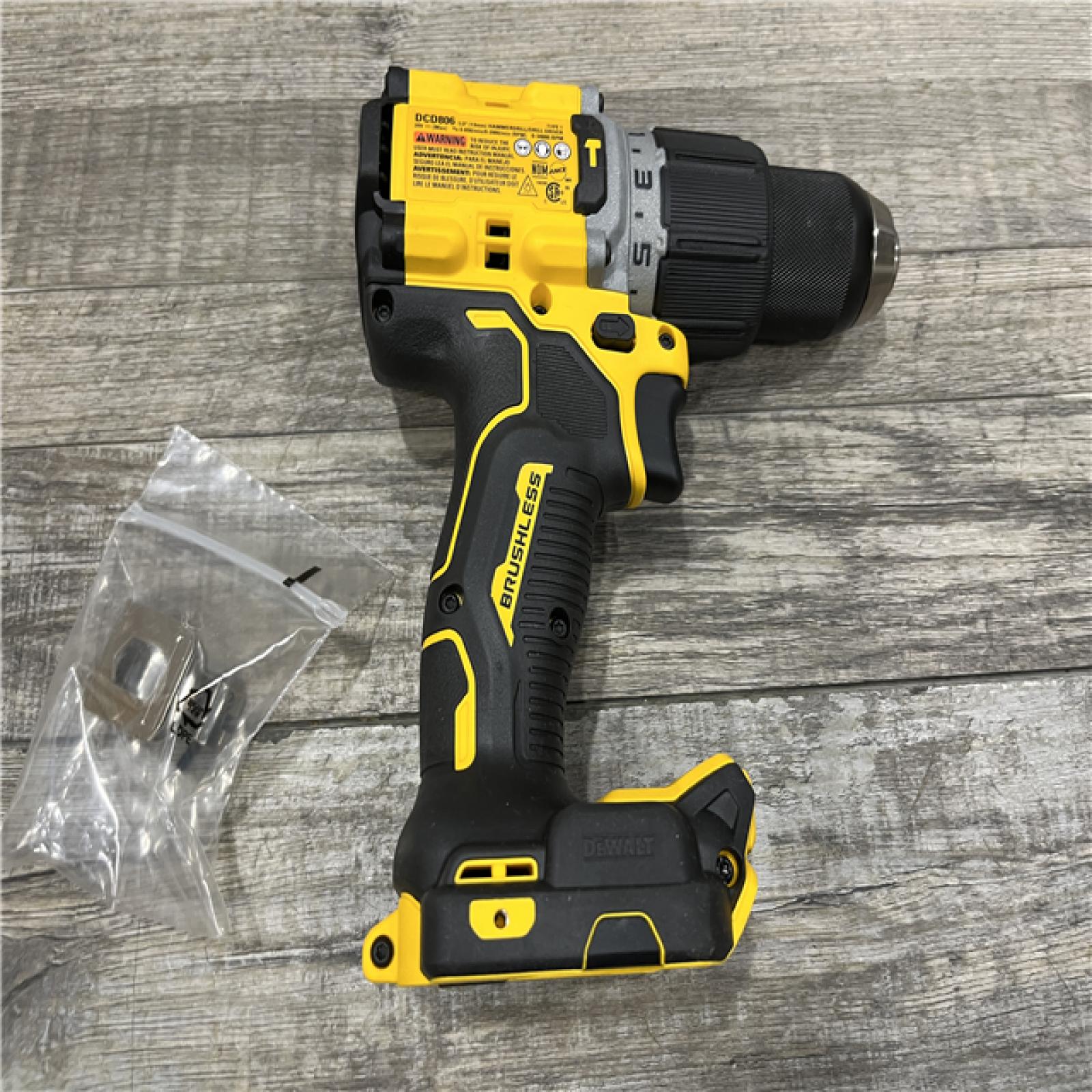 AS-IS DEWALT 20V XR Brushless Cordless 1/2 in. Hammer Drill (Tool-Only)