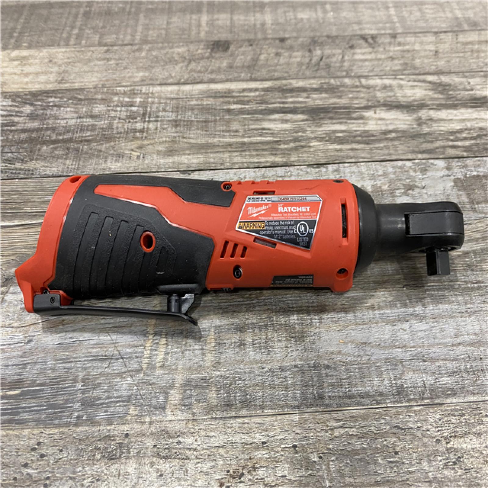 AS-IS Milwaukee 12V Lithium-Ion Cordless 3/8 in. Ratchet (Tool-Only)