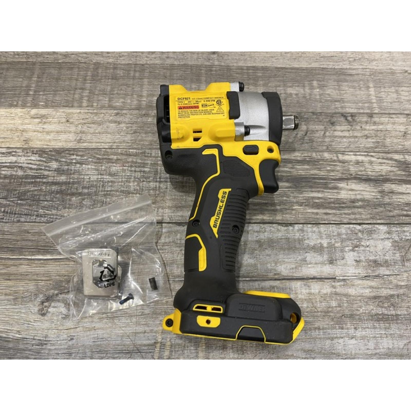 AS-IS DEWALT ATOMIC 20V MAX Cordless Brushless 1/2 in. Variable Speed Impact Wrench (Tool Only)