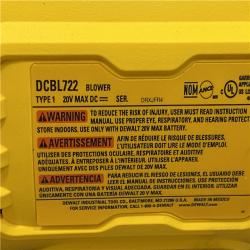 AS-IS DEWALT 20V MAX* XR Brushless Cordless Handheld Blower Kit