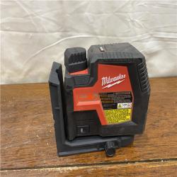 AS-IS 100 Ft. REDLITHIUM Lithium-Ion USB Green Rechargeable Cross Line Laser Level with Charger