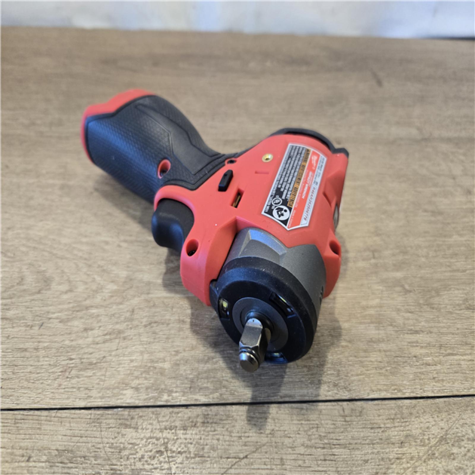 AS-IS Milwaukee FUEL 12V Cordless 3/8 in. Sub Compact Impact Wrench (Tool-Only)