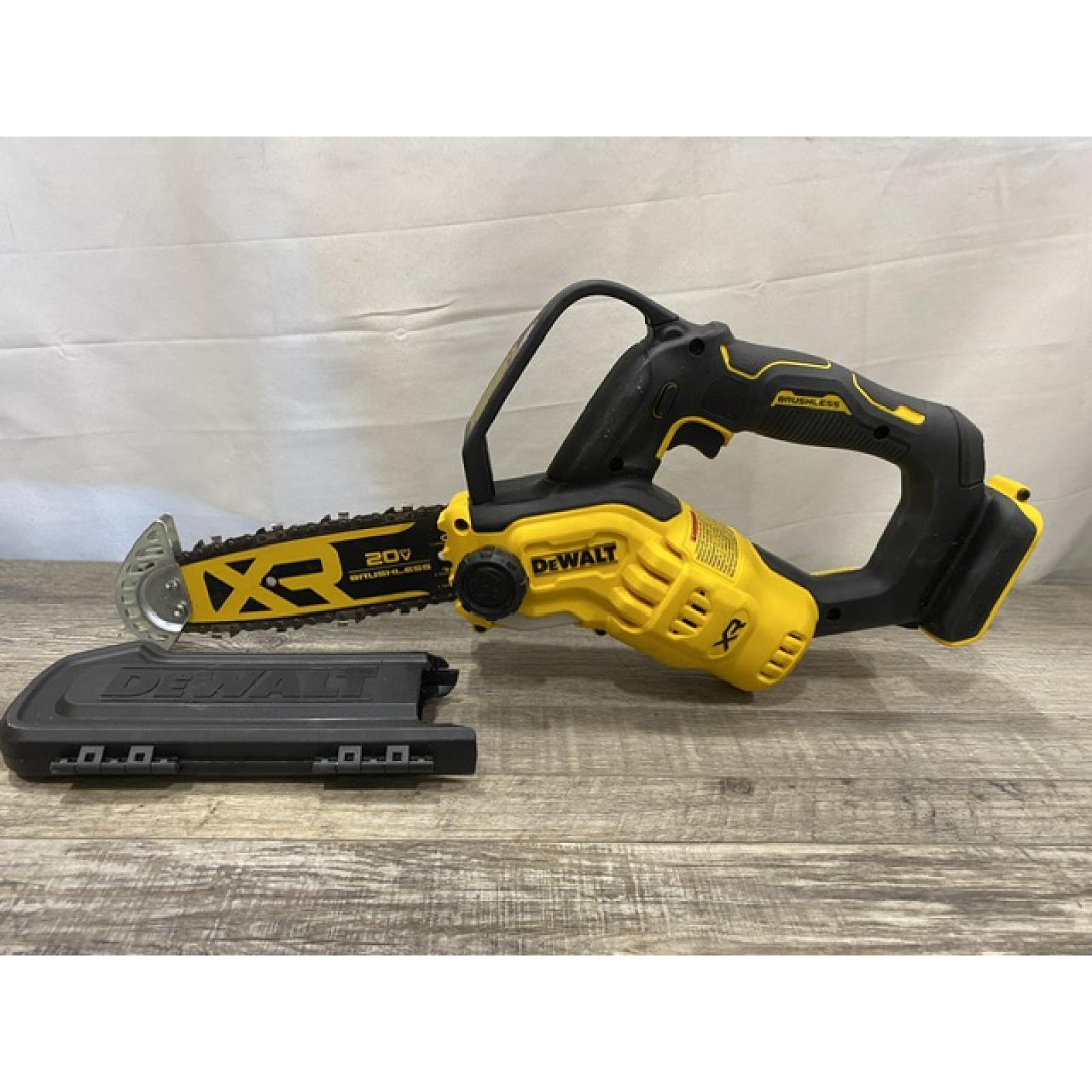 AS-IS DEWALT 20V MAX 8 in. Brushless Cordless Battery Powered Pruning Chainsaw (Tool Only)