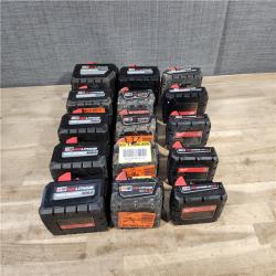 HOUSTON LOCATION - AS-IS MILWAUKEE BATTERY PACK QTY - 15