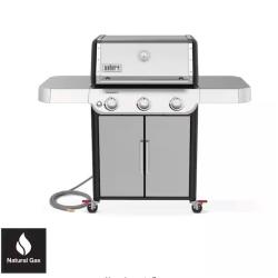 DALLAS LOCATION - Weber Genesis S-315 3-Burner Natural Gas Grill in Stainless Steel PALLET- (2 UNITS)